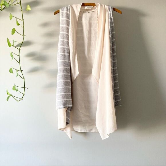 Pleione Lagenlook Long Line Open Handkerchief Vest 2 Layers SP - Picture 1 of 4